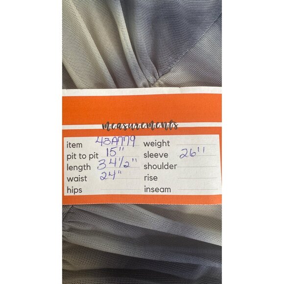 NWT ZARA Small Blue Sheer Mesh Long Sleeve Bodycon Midi Dress - Picture 12 of 16